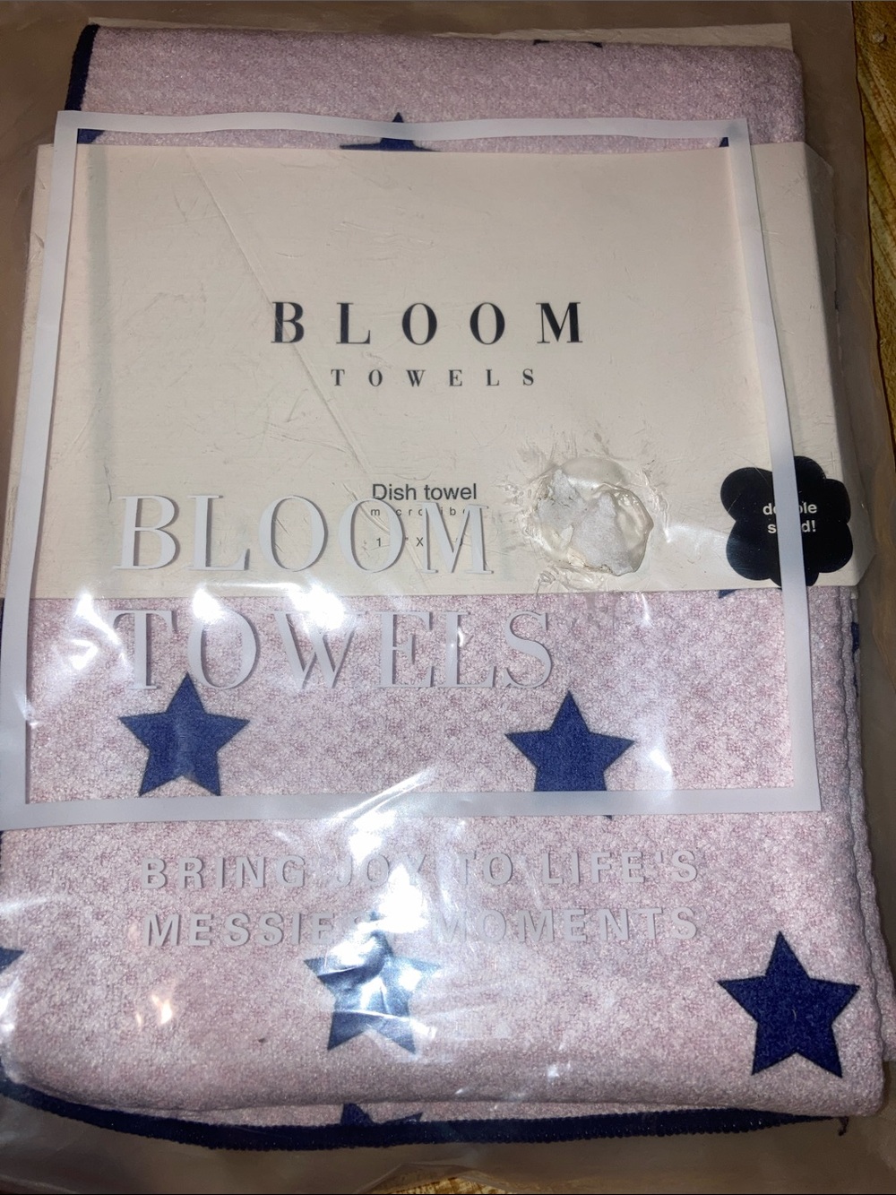 Bloom towels double sided microfiber dish towel